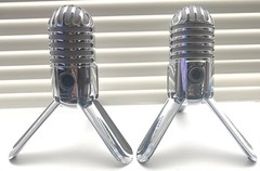 Two Samson Meteor Mic USB Studio Condenser Microphone – Silver