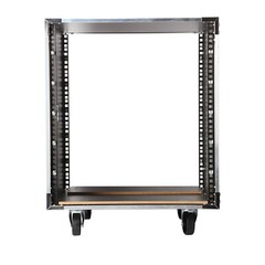 12U Server Rack with Casters 19inch Network Rack Open Frame AV DJ Rack Cabinet