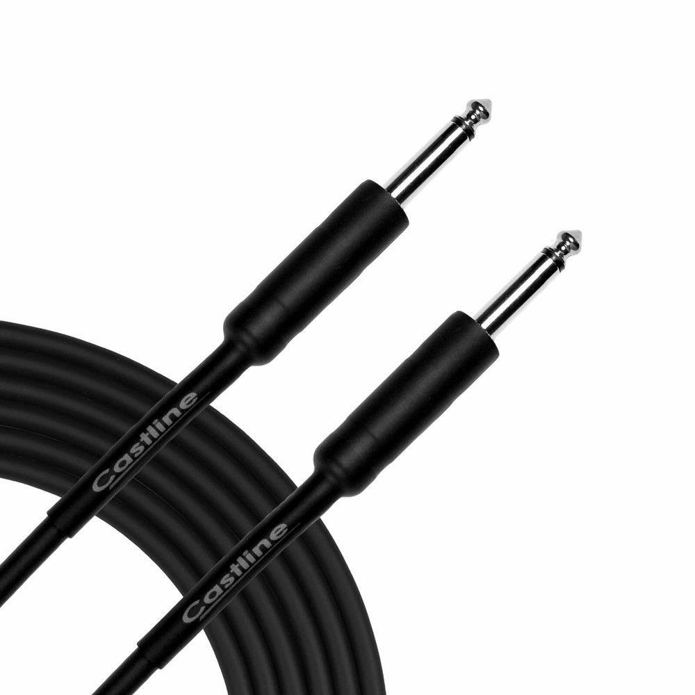 Castline Silver 1/4″ TS Straight Unbalanced Guitar Patch Cable Mogami 2582