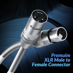 Premium 25 Feet XLR Microphone Cable Heavy Duty 22AWG OFC XLR Male to Female …