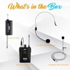 Professional UHF Wireless Microphone System 160ft Range for Karaoke and Events