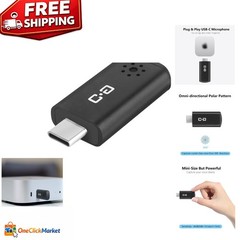 USB-C Mini Microphone for MacBook & Mac Mini – Clear Audio, Plug & Play