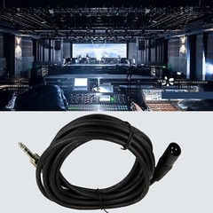 Pair 50FT Male XLR 3-Pin DJ Cable To 6.35mm 1/4″ Stereo Male Speaker Mic Cables