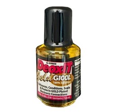 DeoxIT® GOLD 100% solution, 7.4mL, Brush Applicator G100L-2DB, FRESH STOCK CAIG