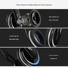 JOYO Over Ear Headphones Wired Studio Headphones with 1/4 to 3.5mm Jack（OP）