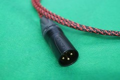 1.5FT SILVER PLATED MIL-SPEC MIC BALANCED XLR BRAIDED SLEEVE INTERCONNECT CABLE.