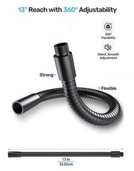13-inch Microphone Gooseneck (5/8″-27 Thread) – 360° Adjustment, Heavy Duty &…