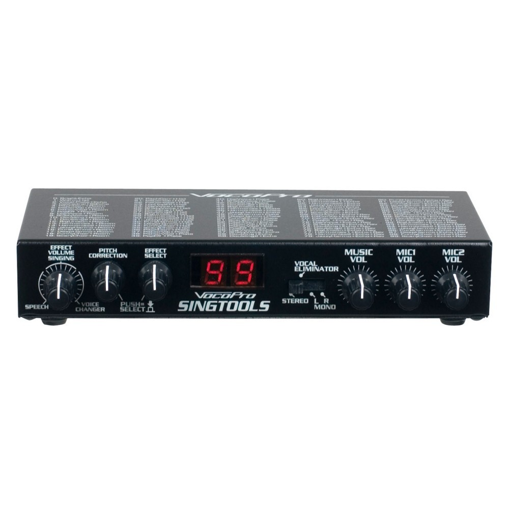 VOCOPRO SINGTOOLS 2 Channel FX Mixer with Pitch Control & Vocal Eliminator