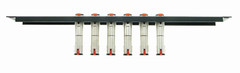 PROCRAFT AFP1UFT-6X-BK 1U 6CH Feed-Thru Rack Panel – Configurable w/ 4 Options
