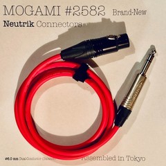 1–200 ft Mogami 2582 2-C Mic Cable Red | Choose Neutrik TRS or XLR | tokyo_made