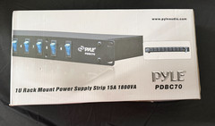 Pyle PDU Power 9 Outlet Strip Surge Protector 150 Joules 9 Front Switch PDBC70