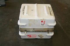 Used Shock Mounted 45G Flight / Road Case 10/20lb payload -fiberglass & Aluminum