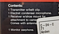 Azden WLX-PRO VHF Wireless Lapel Microphone System 250 ft Range
