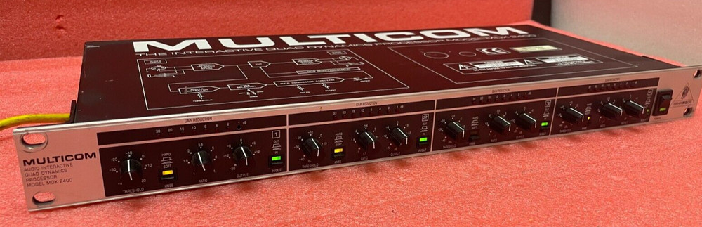 Behringer MDX-2400 Multicom Interactive Quad Dynamics Processor READ DESCRIPTION
