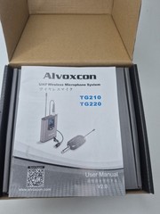 Alvoxcon Wireless Headset Lavalier Microphone System TG210 TG220 UHF 3.5mm