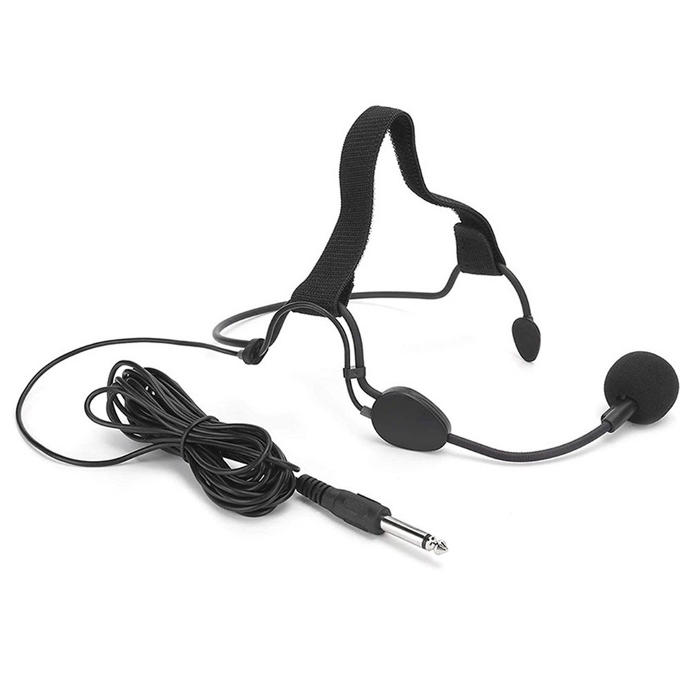 6.35MM Plug Dynamic Headband Microphone Ear Hook Microphone Suitable for8112