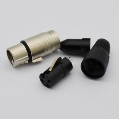 XLR Connector End – Female 3 Pin Microphone Plug for Audio and Video Equipment