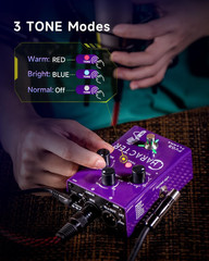 FV03 Vocal Effects Pedal Voice Processor Vocal Amplifier Stompbox Voice Changing