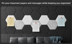 1/ 12PCS Hexagon Wall Panels Self-adhesive Sound Absorbing Studio Acoustic Panel