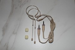 2 x Headset Mic Headworn Microphone w/ single earhook for Sennheiser Wireless