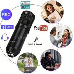 Home Studio Recording Kit Podcast Music Mixer Condenser Microphone Set Equipment