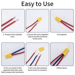 102 Pcs Wire Nuts Connectors Assortment Kit, Red, Yellow, Blue, Orange, Grey