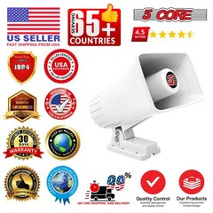 5Core PA Speaker Pair 5×8″ 65W Bull Horn Loud Audio 8Ohm Outdoor Speakers System