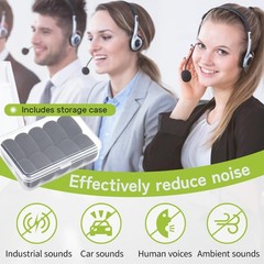 10PCS Lapel Microphone Cover Black Mic Headset Covers Foam Lavalier Microphon…
