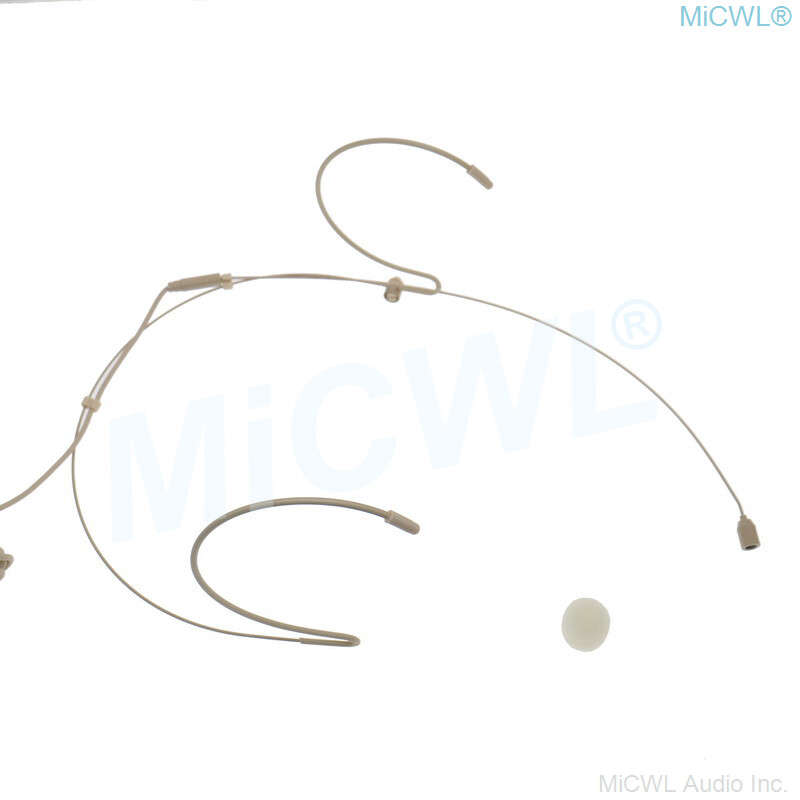 Headset Microphone for Shure ULX SLX Wireless Beige Black is optional MiCWL B40