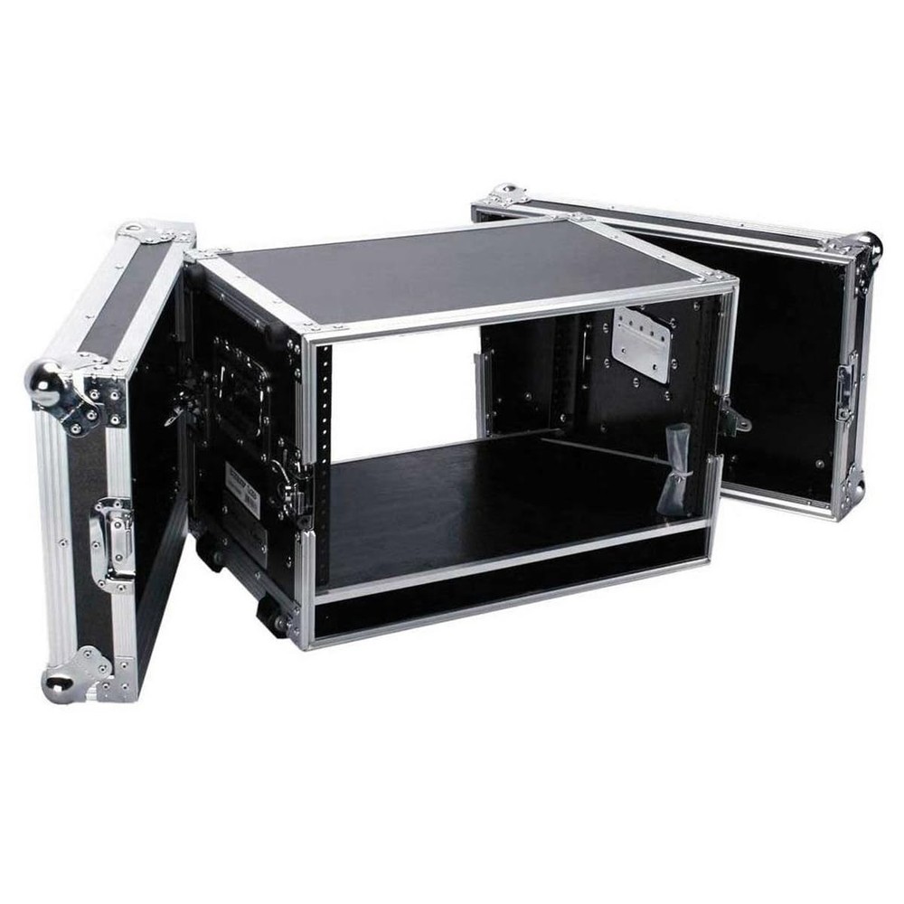 Deejay LED Fly Drive 6U Space Effect Case – 14″ Body Depth with Pull-out Handle