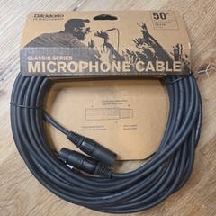 D’Addario Classic Series XLR M to XLR F Microphone Cable 50 Foot PW-CMIC-50