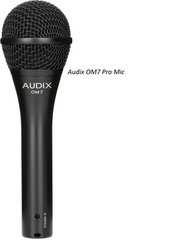 Audix OM-7 Hypercardiod Low Output Microphone om7 100% perfect in factory box