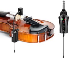Wireless Violin Microphone System Wireless Transmitter and Receiver Clip-on Inst