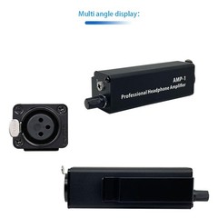 1Pc AMP-1 Portable Headphone Amp Converter XLR to 3.5mm Audio Plug-and-Play