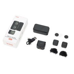 VRIG MC-02 Wireless Microphone Kit (2 TX + 1 RX + Charging Case) for DJI Osmo…