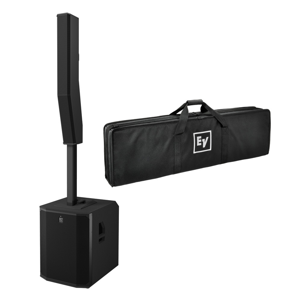 EV Electro-Voice EVOLVE 90 Powered Column Speaker Array 18″ Subwoofer Sub Black