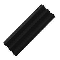 Useful Corner Bass Trap Sound Absorbing Acoustic Foamed Tile for Studio (Black)
