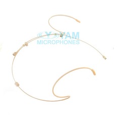 Beige YAM HM5-C4SE Headset Headworn Mic for Sennheiser Wireless mics G1,G2,G3