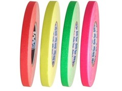 4 PACK FLUORESCENT GAFFERS STAGE TAPE – RAINBOW FLUORESCENT – 1 INCH X 60 YARD
