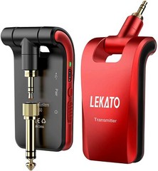 LEKATO Wireless Guitar System 2.4GHz Wireless Transmitter Receiver 6 Channels US