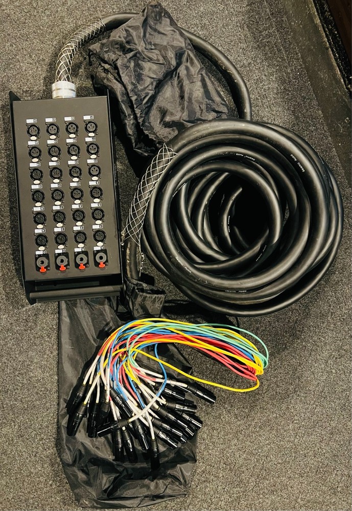 Seismic Audio Snake Cable Stage Box 24 Channel 50 foot unused