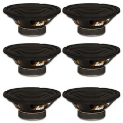 6 Goldwood Sound GW-208/4 OEM 8″ Woofers 200 Watt each 4ohm Replacement Speakers