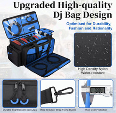 Large Dj Cable Bag with Laptop and Microphone Pocket, Dj Bag for Equipment