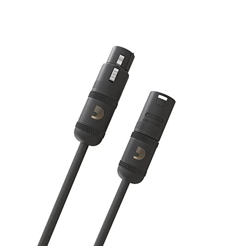 D’Addario Accessories Microphone Cable – XLR Cable – Copper Braid Shield –