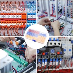 QOOSIKICC 150 Pcs Electrical Butt Connectors Kit, red, yellow and blue