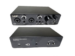 LASE X2 USB Audio Studio Interface 2-IN, 2-OUT for Recording Live Sound DJ