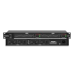 Graphic Equalizer 15-Band Stereo EQ for Home Audio, Dual Channel Professional DJ