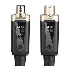 Wireless Microphone System XLR Mic Adapter Converter UHF Automatic Transmitter