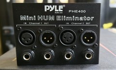 Pyle PHE400 2-Channel Hum Eliminator Dual Channel Analog XLR 1/4″ 20Hz-20kHz