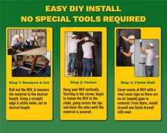 EnviroFlex 2 LB Mass Loaded Vinyl 4’x4’ (16 SF) – MLV Soundproofing Barrier f…